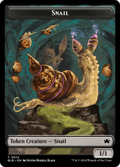 Snail // Thundertrap Trainer Double-Sided Token [Bloomburrow Tokens] | Kessel Run Games Inc. 