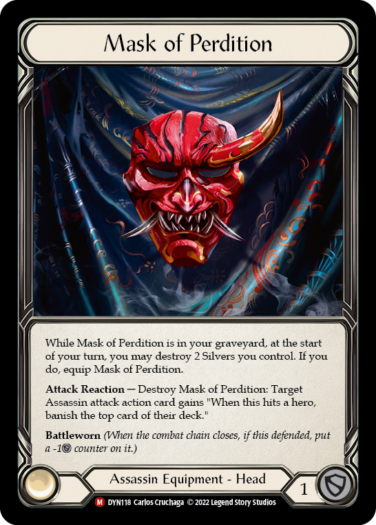 Mask of Perdition [DYN118] (Dynasty)  Rainbow Foil | Kessel Run Games Inc. 