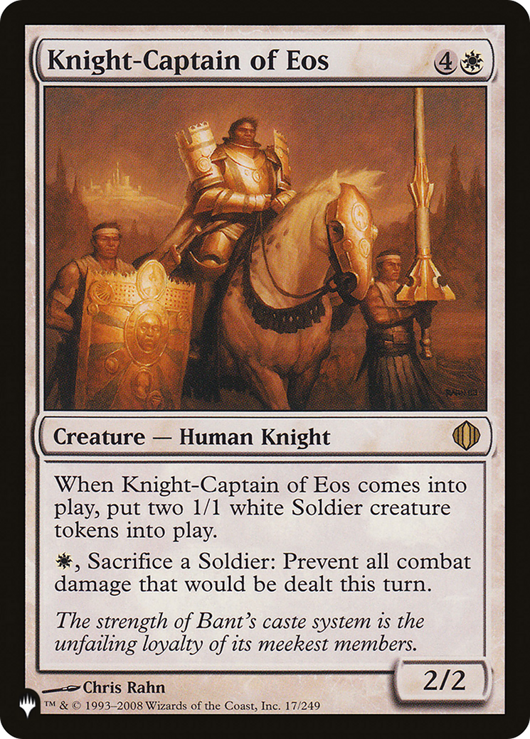 Knight-Captain of Eos [The List] | Kessel Run Games Inc. 