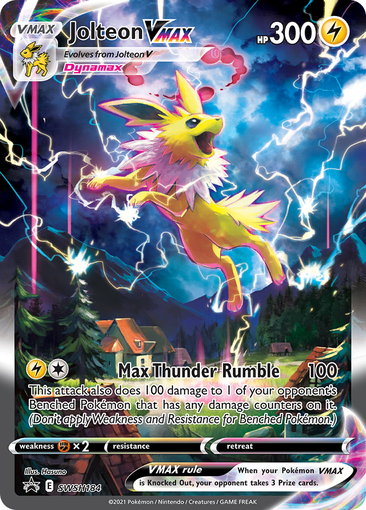 Jolteon VMAX (SWSH184) (Jumbo Card) [Sword & Shield: Black Star Promos] | Kessel Run Games Inc. 