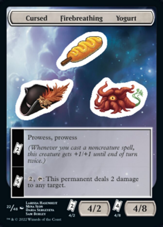 Cursed Firebreathing Yogurt [Unfinity Stickers] | Kessel Run Games Inc. 