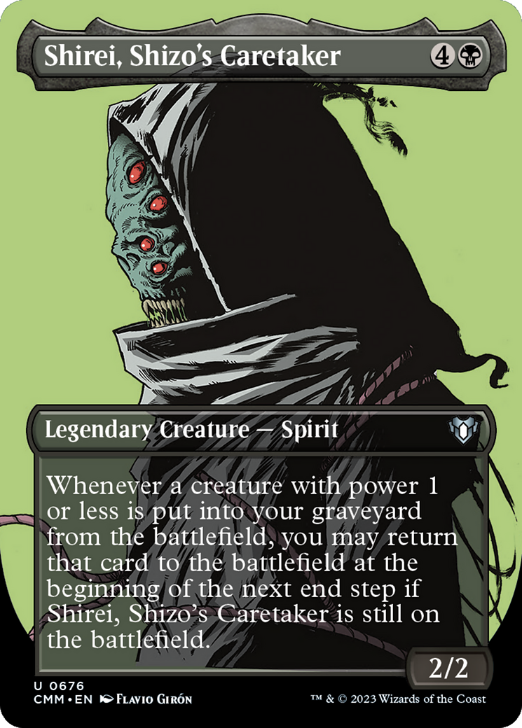 Shirei, Shizo's Caretaker (Borderless Profile) [Commander Masters] | Kessel Run Games Inc. 