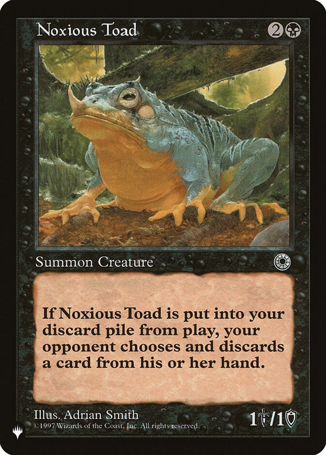Noxious Toad [The List] | Kessel Run Games Inc. 