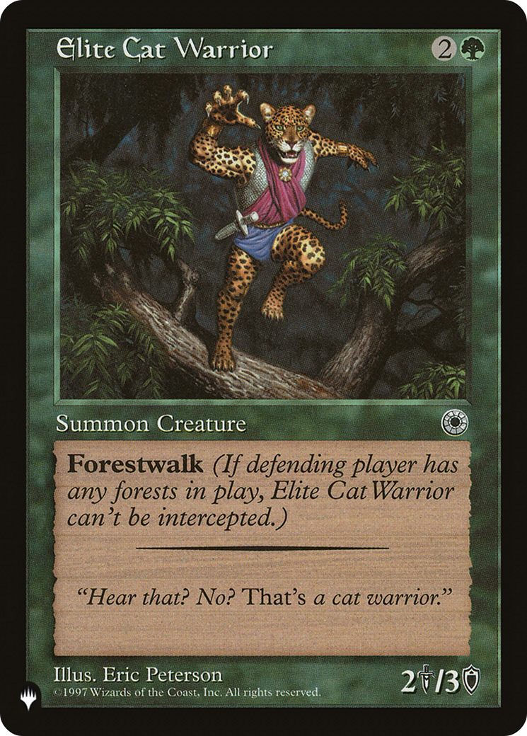 Elite Cat Warrior (Flavor Text) [The List Reprints] | Kessel Run Games Inc. 