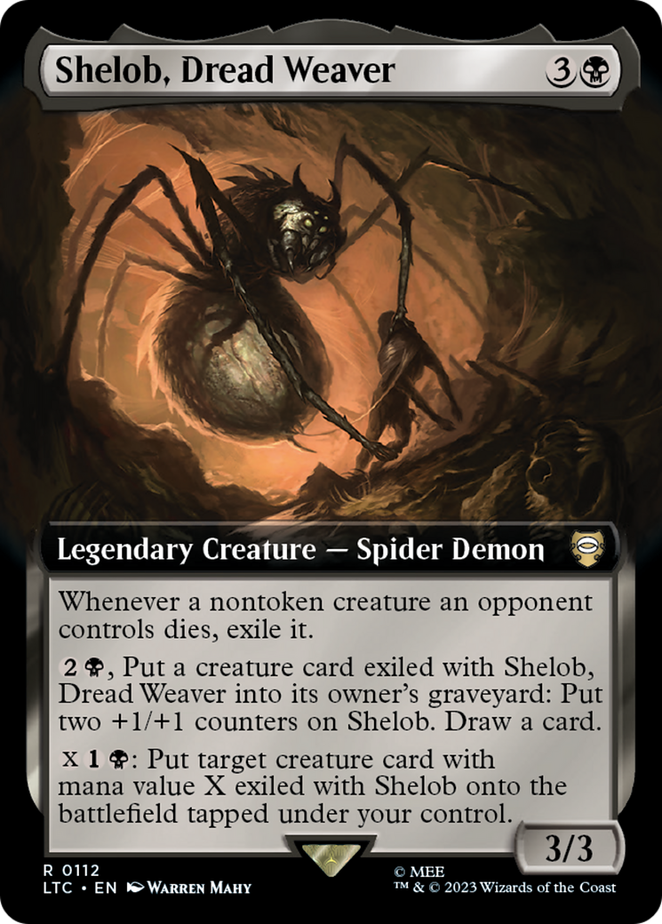 Shelob, Dread Weaver (Extended Art) [The Lord of the Rings: Tales of Middle-Earth Commander] | Kessel Run Games Inc. 