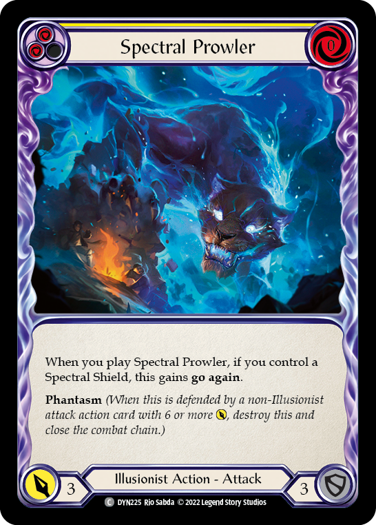 Spectral Prowler (Yellow) [DYN225] (Dynasty)  Rainbow Foil | Kessel Run Games Inc. 