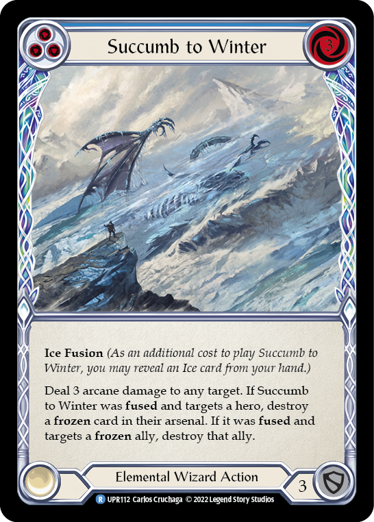 Succumb to Winter (Blue) [UPR112] (Uprising) | Kessel Run Games Inc. 