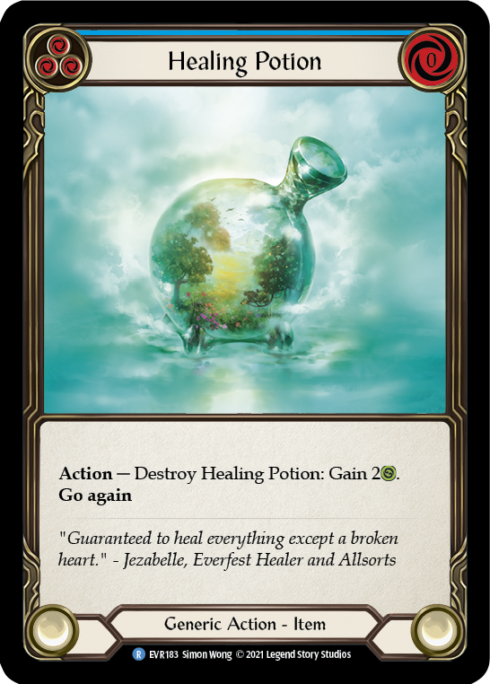 Healing Potion [EVR183] (Everfest)  1st Edition Cold Foil | Kessel Run Games Inc. 