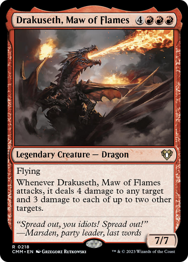 Drakuseth, Maw of Flames [Commander Masters] | Kessel Run Games Inc. 