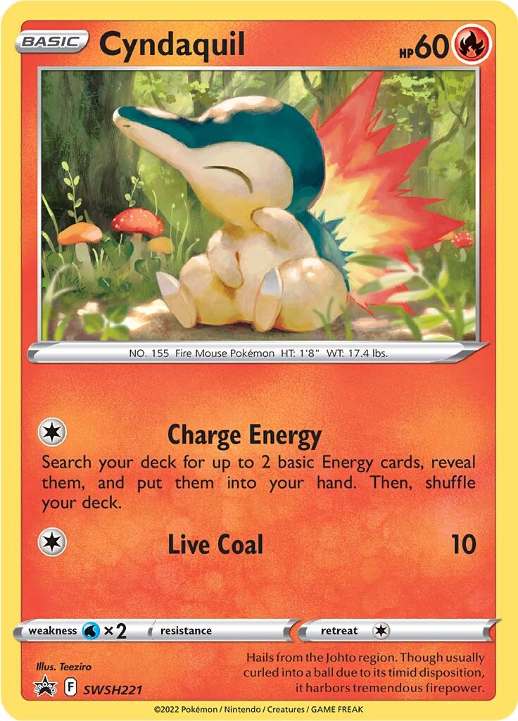 Cyndaquil (SWSH221) [Sword & Shield: Black Star Promos] | Kessel Run Games Inc. 