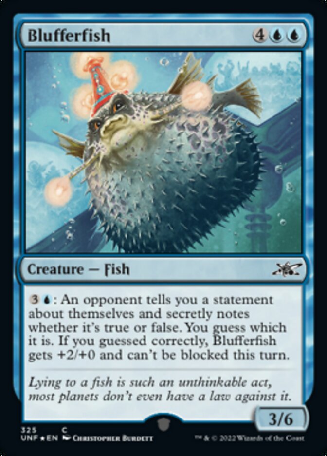 Blufferfish (Galaxy Foil) [Unfinity] | Kessel Run Games Inc. 