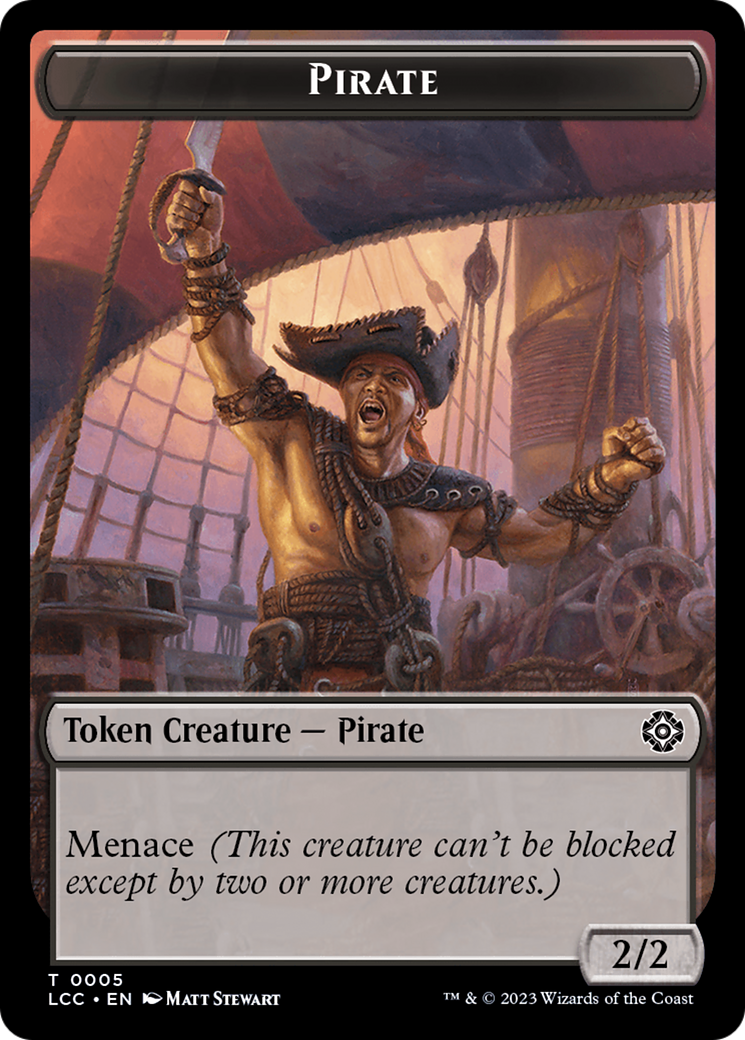 City's Blessing // Pirate (0005) Double-Sided Token [The Lost Caverns of Ixalan Commander Tokens] | Kessel Run Games Inc. 