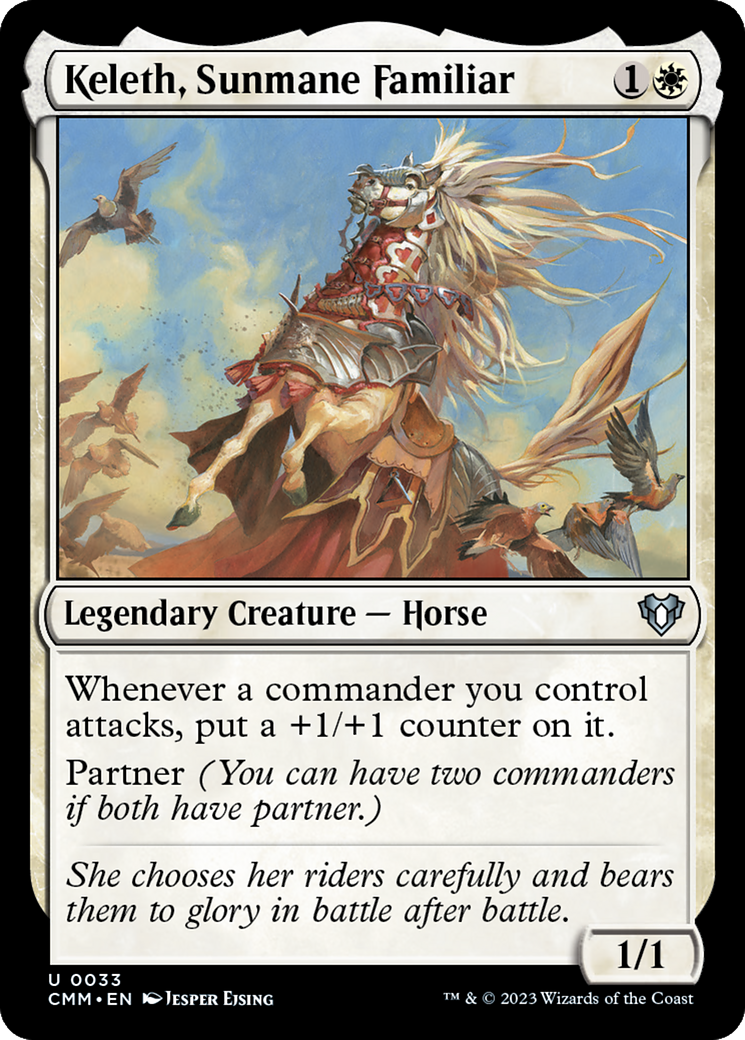 Keleth, Sunmane Familiar [Commander Masters] | Kessel Run Games Inc. 