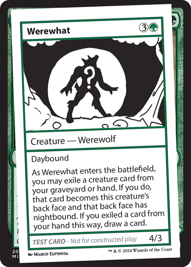 Werewhat [Mystery Booster 2 Playtest Cards] | Kessel Run Games Inc. 