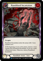 Runeblood Incantation (Yellow) [EVR108] (Everfest)  1st Edition Rainbow Foil | Kessel Run Games Inc. 