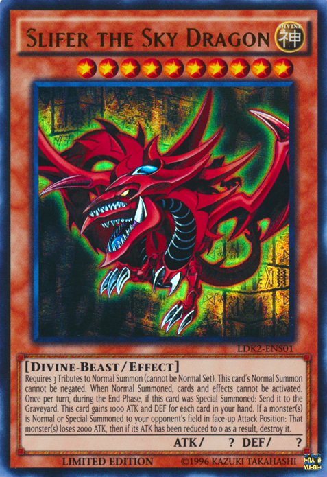 Slifer the Sky Dragon [LDK2-ENS01] Ultra Rare | Kessel Run Games Inc. 