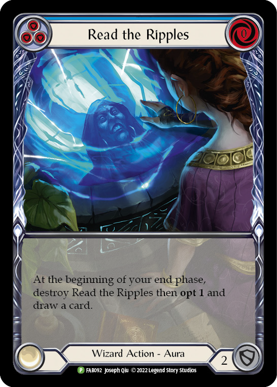 Read the Ripples (Blue) [FAB092] (Promo)  Rainbow Foil | Kessel Run Games Inc. 