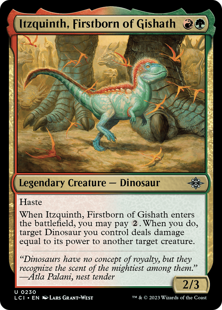 Itzquinth, Firstborn of Gishath [The Lost Caverns of Ixalan] | Kessel Run Games Inc. 