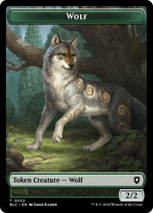 Goat // Wolf (032) Double-Sided Token [Bloomburrow Commander Tokens] | Kessel Run Games Inc. 