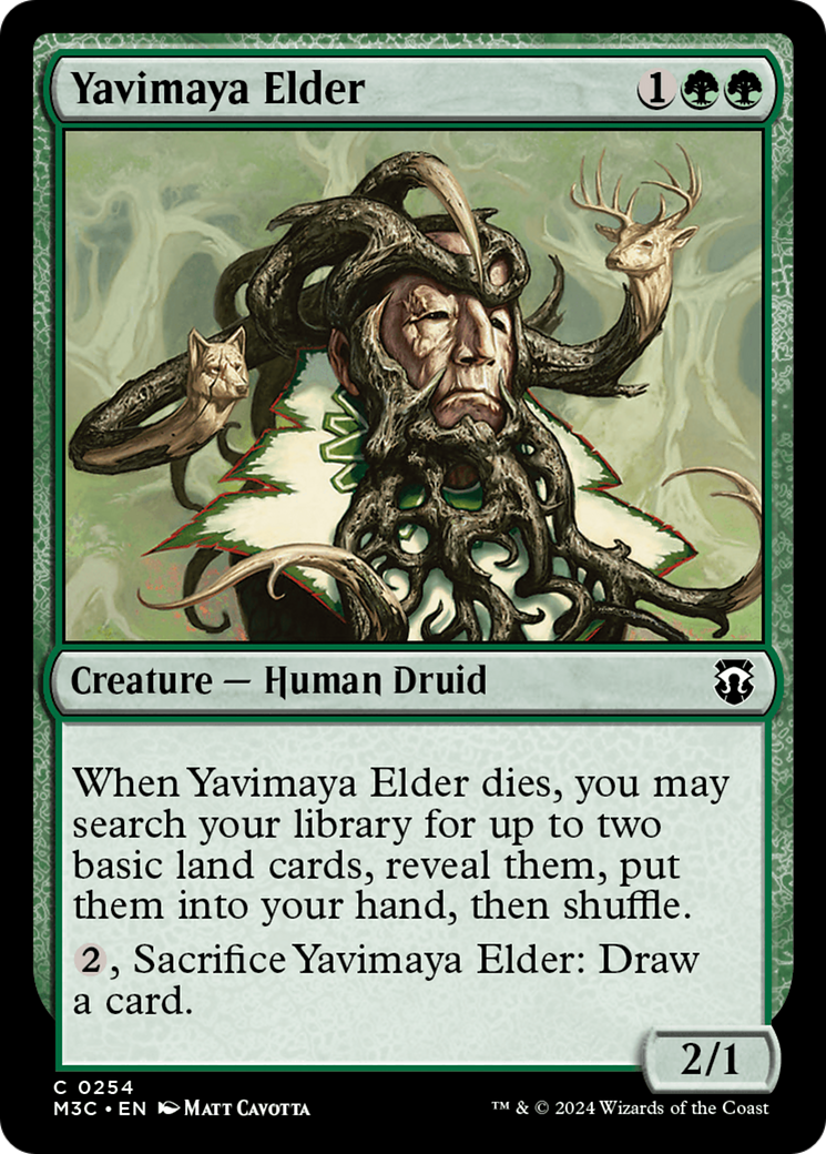 Yavimaya Elder (Ripple Foil) [Modern Horizons 3 Commander] | Kessel Run Games Inc. 