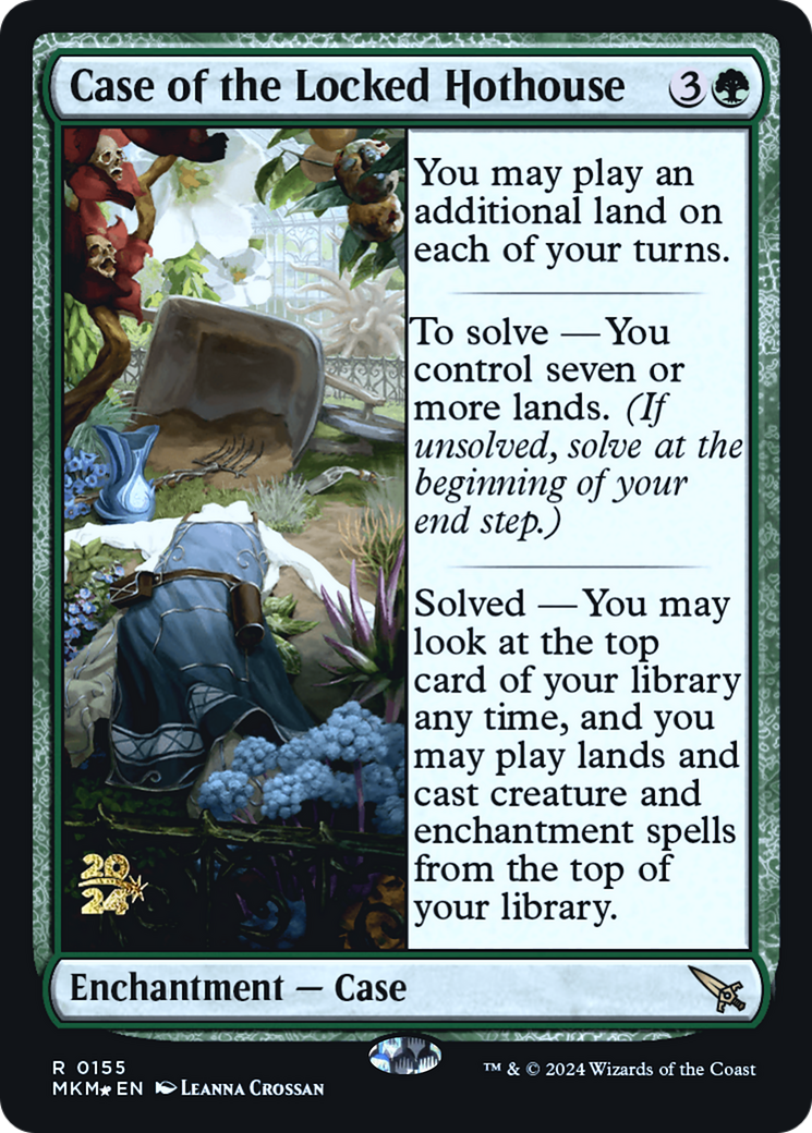 Case of the Locked Hothouse [Murders at Karlov Manor Prerelease Promos] | Kessel Run Games Inc. 