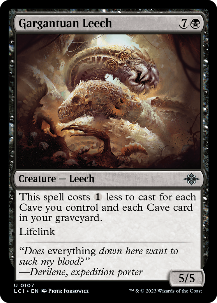 Gargantuan Leech [The Lost Caverns of Ixalan] | Kessel Run Games Inc. 