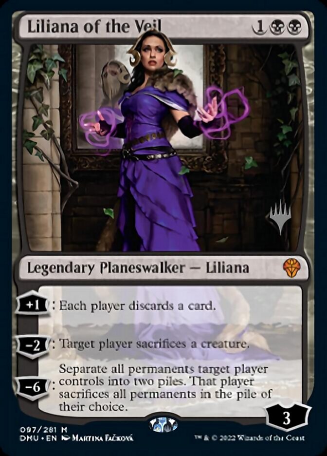 Liliana of the Veil (Promo Pack) [Dominaria United Promos] | Kessel Run Games Inc. 