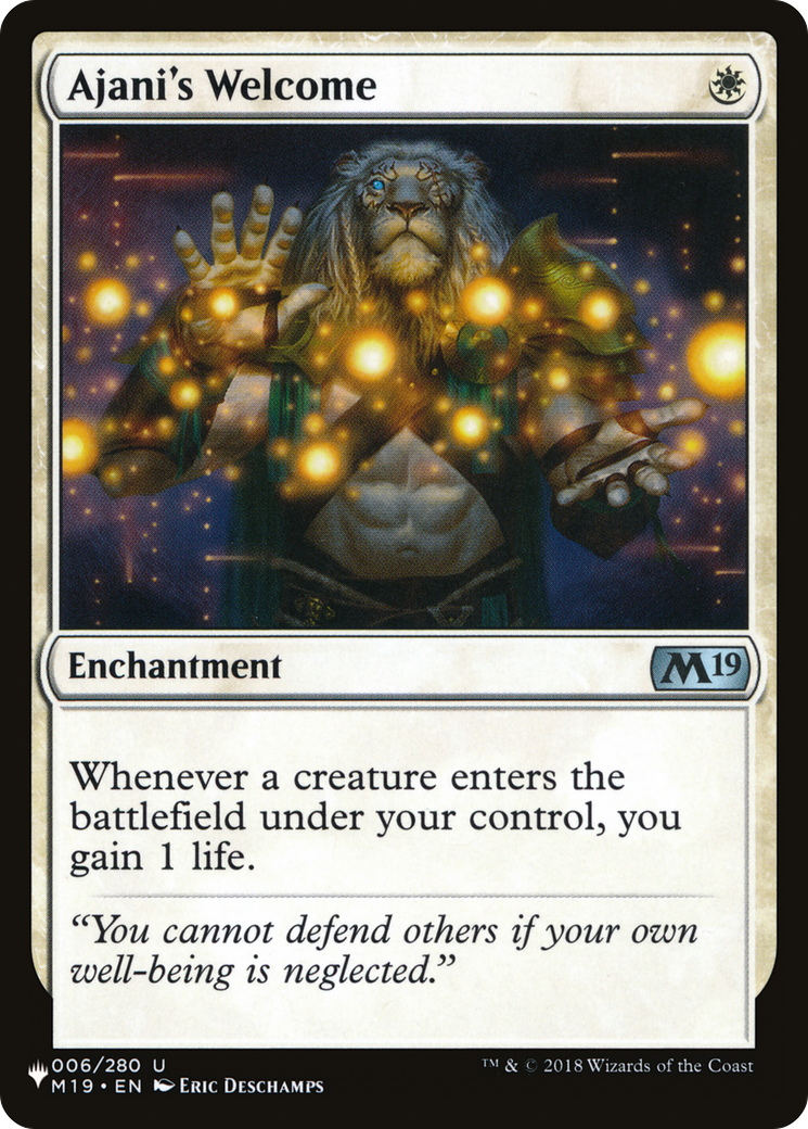 Ajani's Welcome [The List Reprints] | Kessel Run Games Inc. 