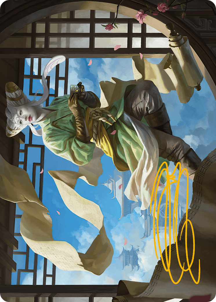 Tamiyo, Inquisitive Student Art Card (Gold-Stamped Signature) [Modern Horizons 3 Art Series] | Kessel Run Games Inc. 