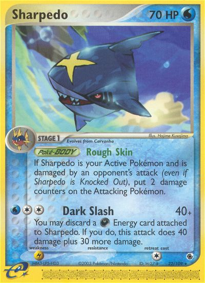 Sharpedo (22/109) [EX: Ruby & Sapphire] | Kessel Run Games Inc. 