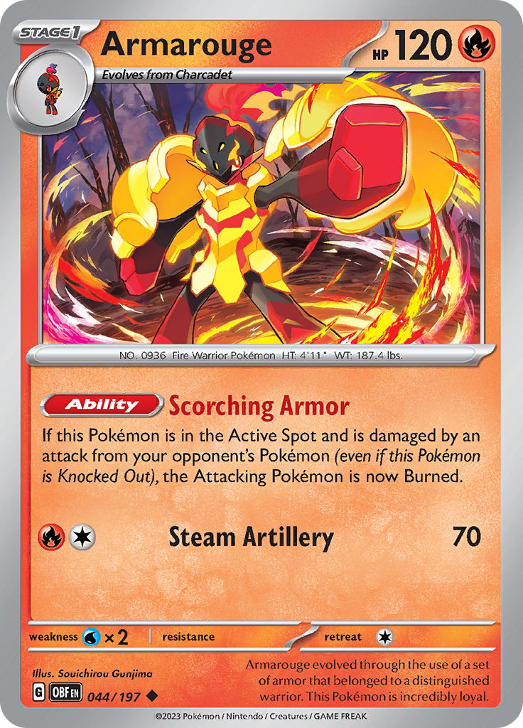 Armarouge (044/197) [Scarlet & Violet: Obsidian Flames] | Kessel Run Games Inc. 