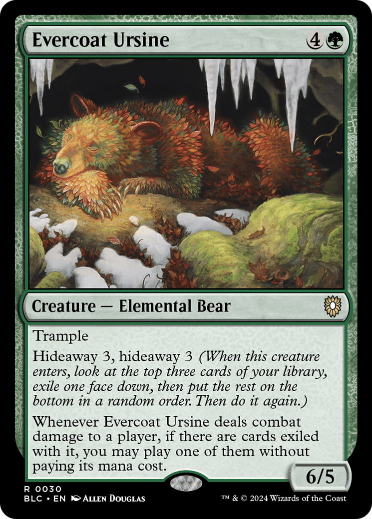 Evercoat Ursine [Bloomburrow Commander] | Kessel Run Games Inc. 