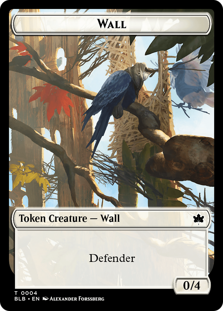 Wall Token [Bloomburrow Tokens] | Kessel Run Games Inc. 