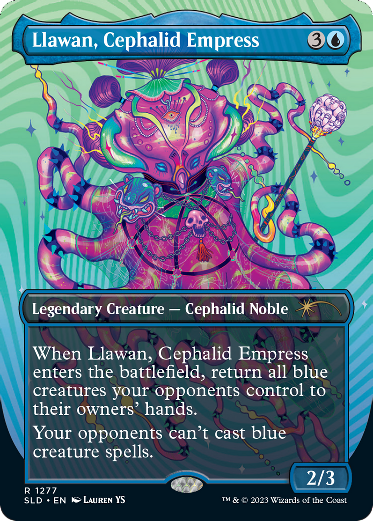 Llawan, Cephalid Empress (Borderless) [Secret Lair Drop Series] | Kessel Run Games Inc. 