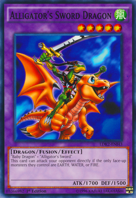 Alligator's Sword Dragon [LDK2-ENJ43] Common | Kessel Run Games Inc. 