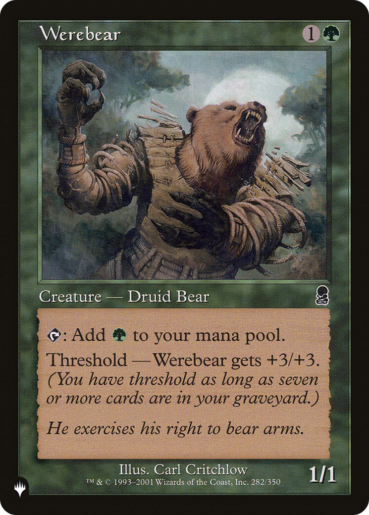 Werebear [The List Reprints] | Kessel Run Games Inc. 