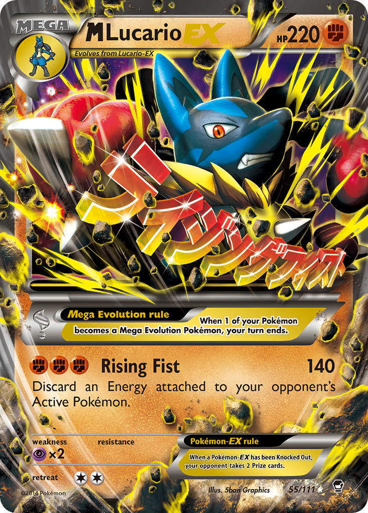 M Lucario EX (55a/111) [XY: Furious Fists] | Kessel Run Games Inc. 