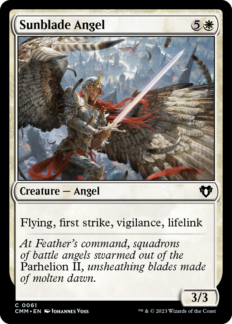 Sunblade Angel [Commander Masters] | Kessel Run Games Inc. 