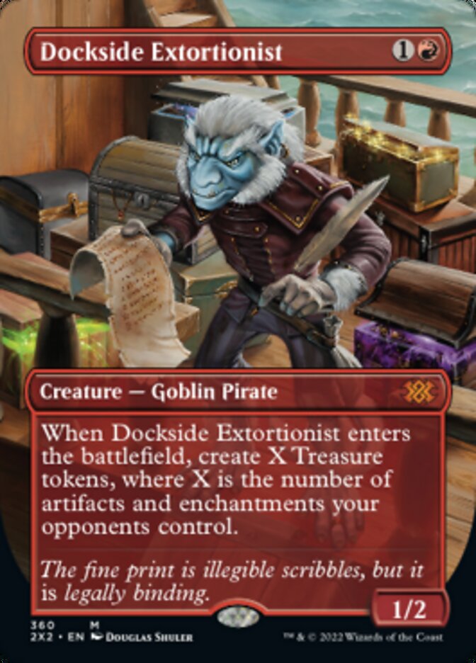 Dockside Extortionist (Borderless Alternate Art) [Double Masters 2022] | Kessel Run Games Inc. 