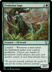 Evolution Sage [Phyrexia: All Will Be One Commander] | Kessel Run Games Inc. 