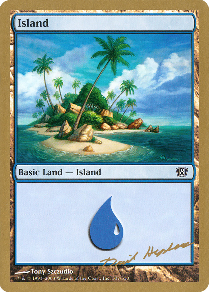 Island (dh337) (Dave Humpherys) [World Championship Decks 2003] | Kessel Run Games Inc. 