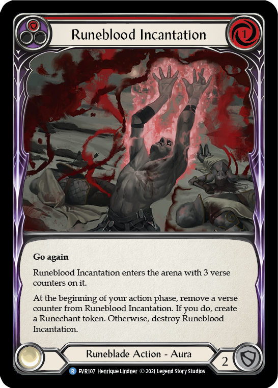 Runeblood Incantation (Red) [EVR107] (Everfest)  1st Edition Normal | Kessel Run Games Inc. 