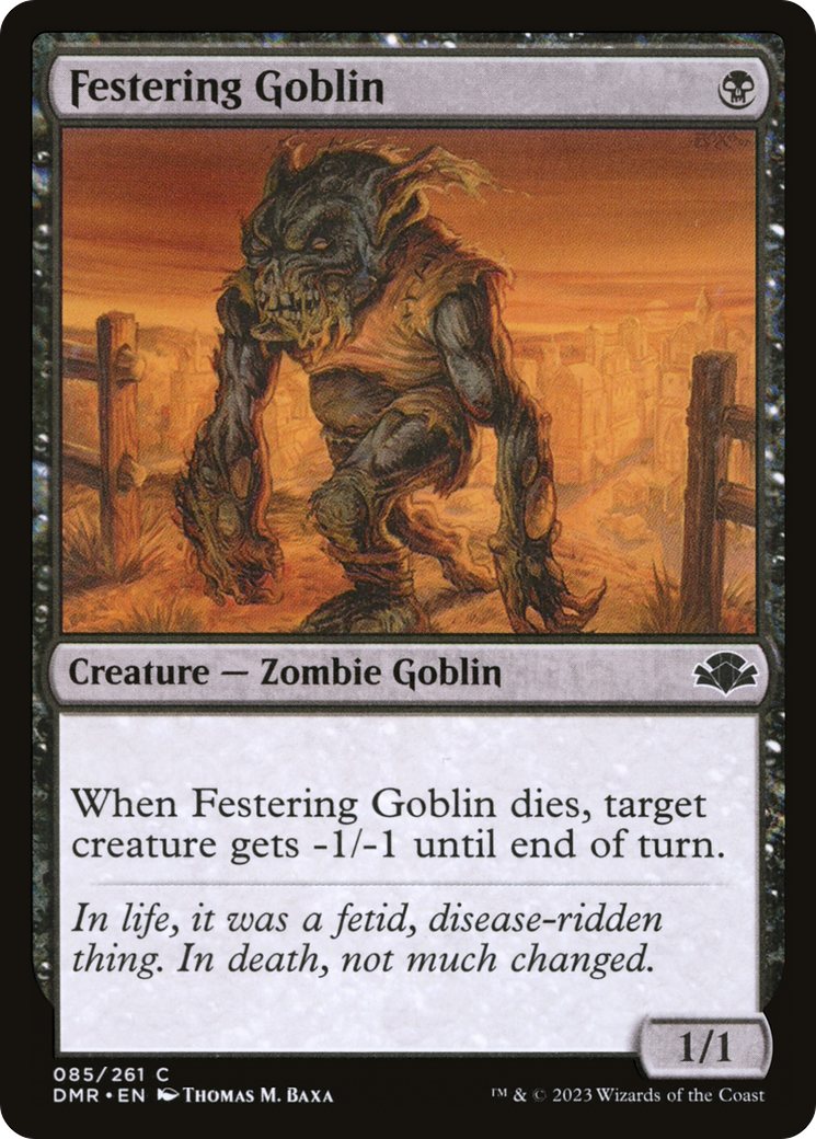Festering Goblin [Dominaria Remastered] | Kessel Run Games Inc. 
