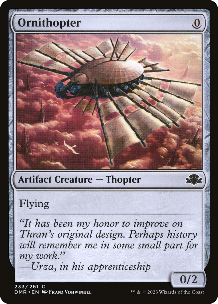 Ornithopter [Dominaria Remastered] | Kessel Run Games Inc. 