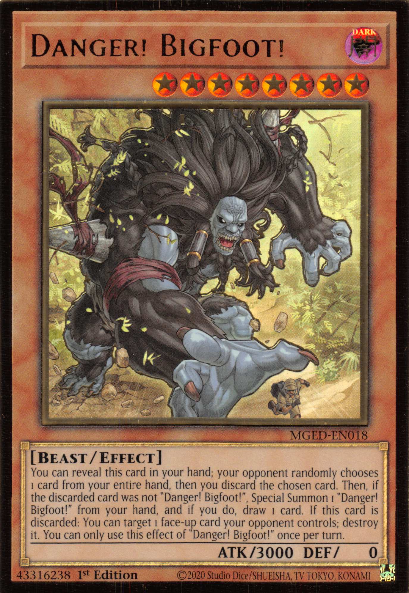 Danger! Bigfoot! [MGED-EN018] Gold Rare | Kessel Run Games Inc. 