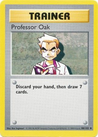 Professor Oak (88/102) [Base Set Shadowless Unlimited] | Kessel Run Games Inc. 