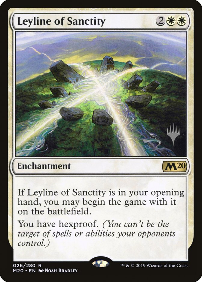 Leyline of Sanctity (Promo Pack) [Core Set 2020 Promos] | Kessel Run Games Inc. 