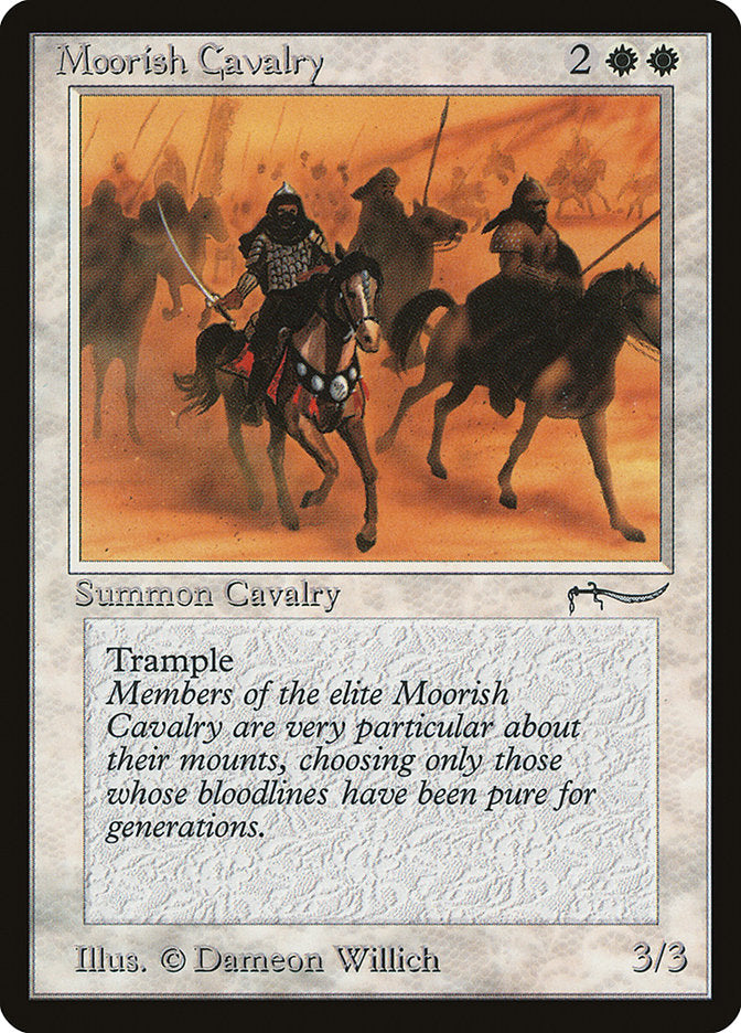 Moorish Cavalry (Light Mana Cost) [Arabian Nights] | Kessel Run Games Inc. 