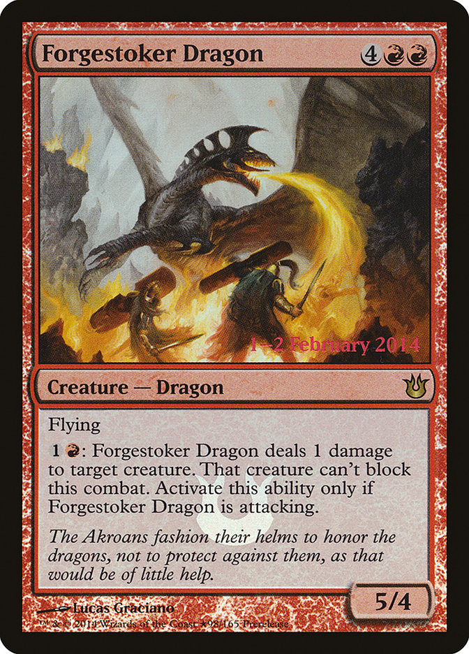 Forgestoker Dragon [Born of the Gods Prerelease Promos] | Kessel Run Games Inc. 