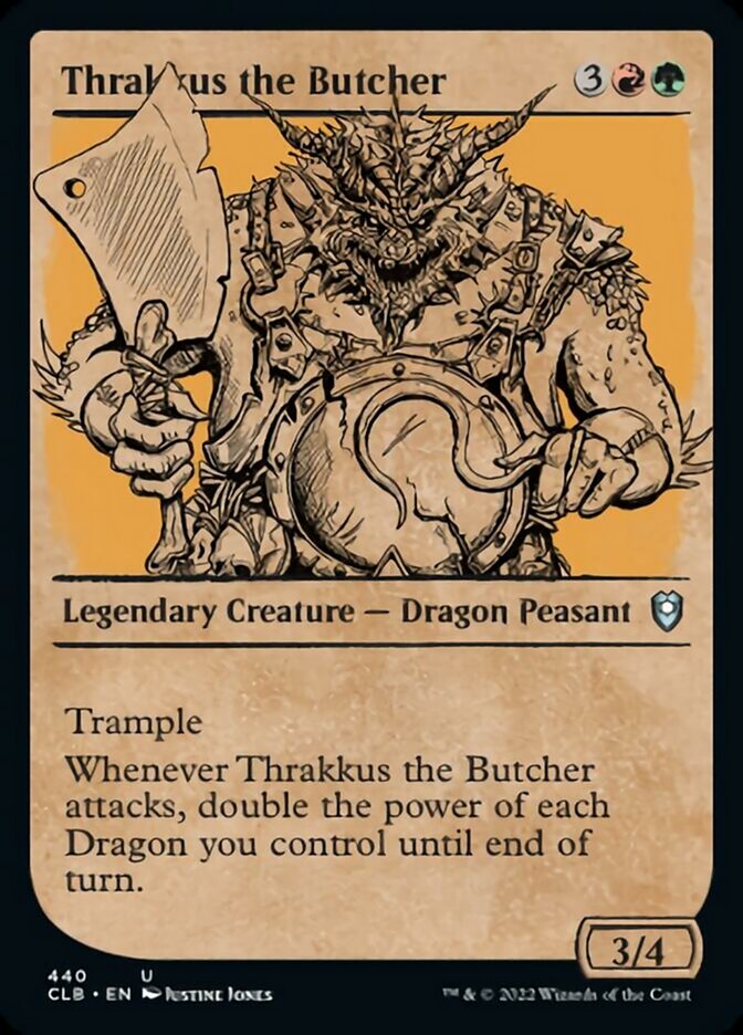 Thrakkus the Butcher (Showcase) [Commander Legends: Battle for Baldur's Gate] | Kessel Run Games Inc. 